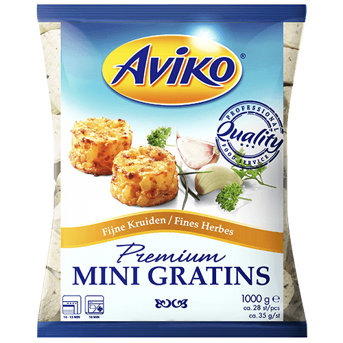 807057 Aviko Mini Gratin Fine Herbs 1000g